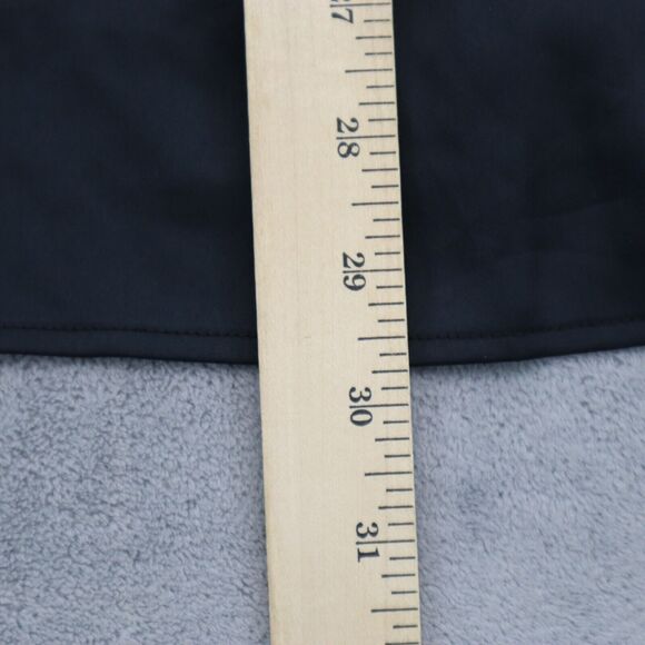 Pleated Shirt Womens Black Long Sleeve Rhinestone Beaded Button Tunic Blouse - Picture 5 of 16